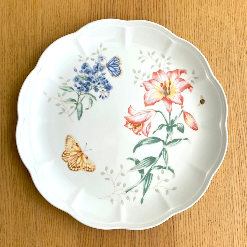 4pcs LENOX butterfly meadow dinner plate set, 11 inches